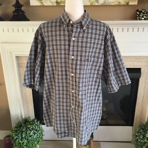 Timberland Short Sleeve Button Shirt - Size: XL